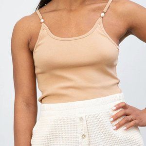 DONNI. Pearl Tank - Latte